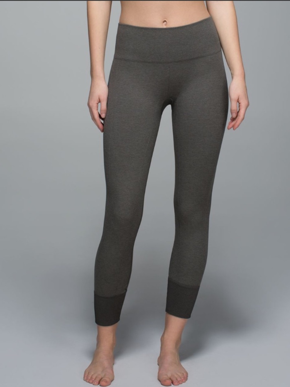 Lululemon Athletica Ebb To Street Pants Womens Size 6 Grey Stretch Mid Rise